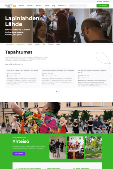 Lapinlahden Lähde website